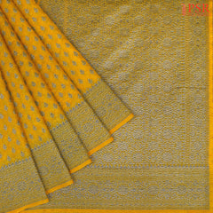 Amber Yellow Georgette Saree