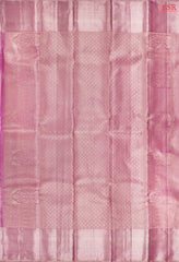 Persian Pink Kanchipuram Jacquard Tissue Silk Saree
