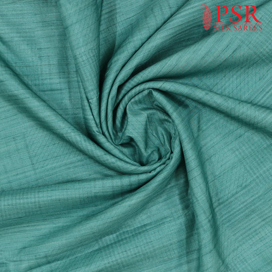 Teal Green Semi Tassar Running Material