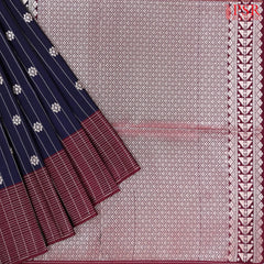 Dark Blue Soft Art Silk Saree