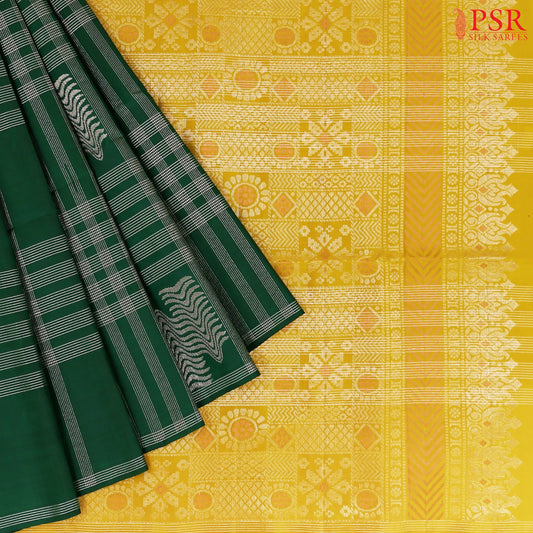 Dark Green Soft Silk Saree