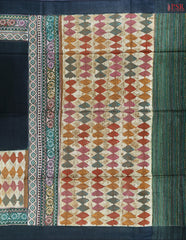 Old Beige & Bottle Green Kadhi Tussar Silk Saree