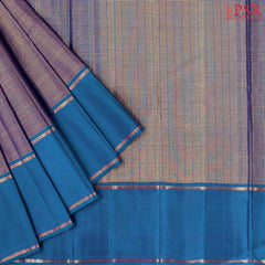 Peacock Blue Kanchipuram Silk Saree