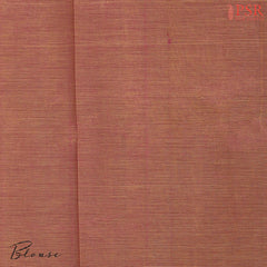 Light Cantaloupe Cotton Silk Saree