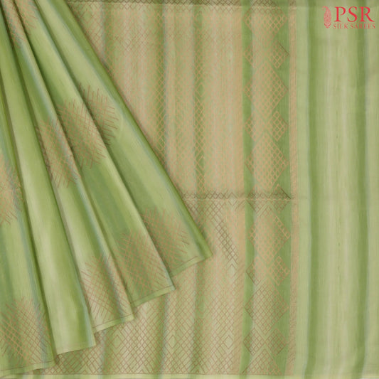 Green Soft Art Silk Saree
