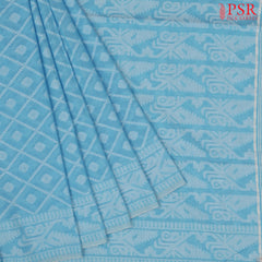 Light Blue Byloom Cotton Saree