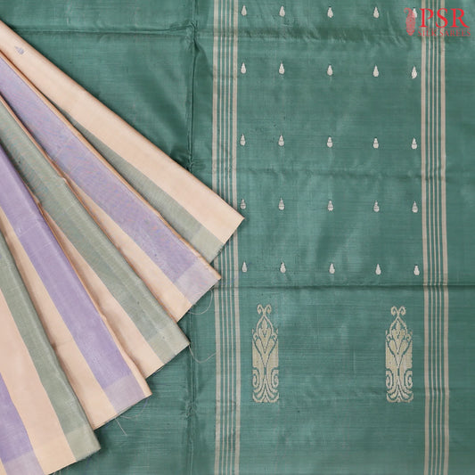 Tricolor Vazhainaar Silk Saree