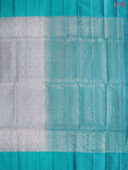 Light Cool Grey Khaki Soft Silk Saree