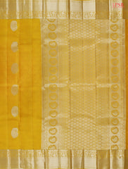 Yellow Kanchipuram Silk Saree