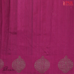 Boysenberry Purple Banaras Jute Silk Saree