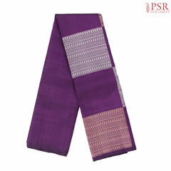 Dark Magenta Purple Kanchipuram Silk Saree