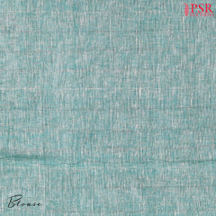 Tiffany Blue Linen Saree