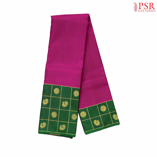 Dark Purple Kanchipuram Silk Saree