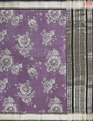 Dark African Violet Assam Saree
