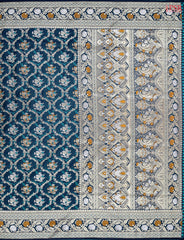 Dark Peacock Blue Banaras Art Silk Saree
