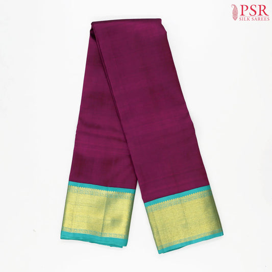 Jam Purple Kanchipuram Silk Saree