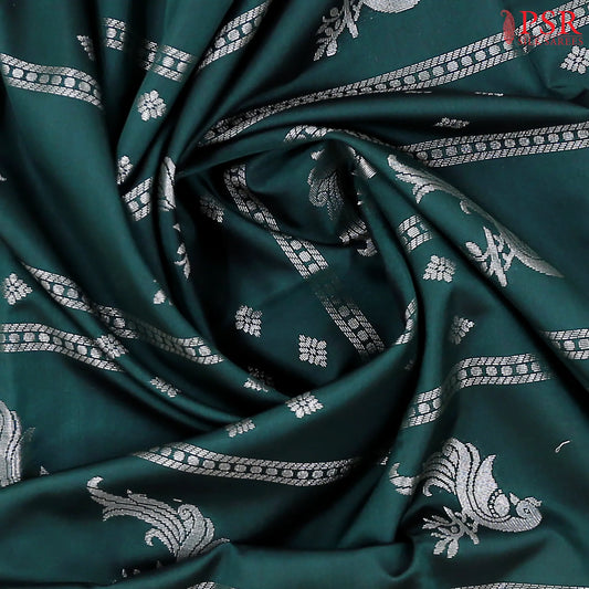 Bottle Green Soft Art Silk Saree
