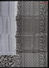 Dark Grey Soft Silk Saree