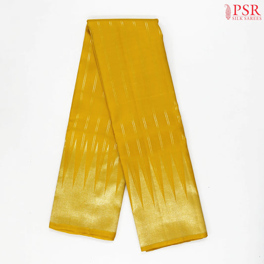 Pineapple Yellow Kanchipuram Silk Saree