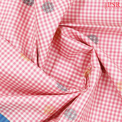 Off White & Pink Kanchipuram Silk Saree