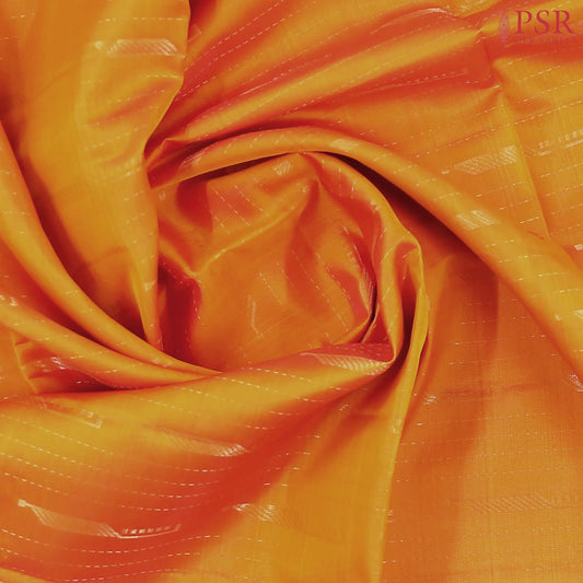 Carrot Orange Soft Silk Mix Saree