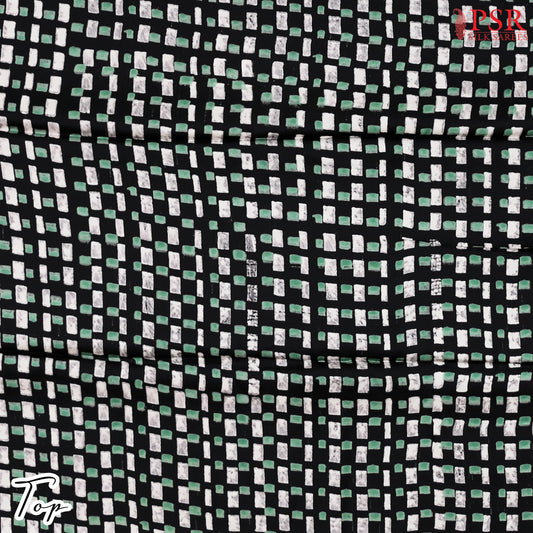 Black Modal Silk Dress Material