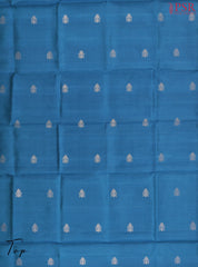 Peacock Blue Silk Dress Material