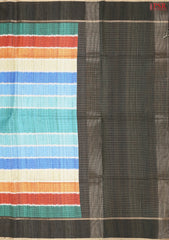 Multicolor Semi Tussar Saree