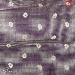 Chinese Violet Printed Tissue Saree