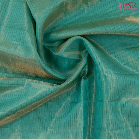 Turquoise Blue Mint Tissue Soft Silk Saree