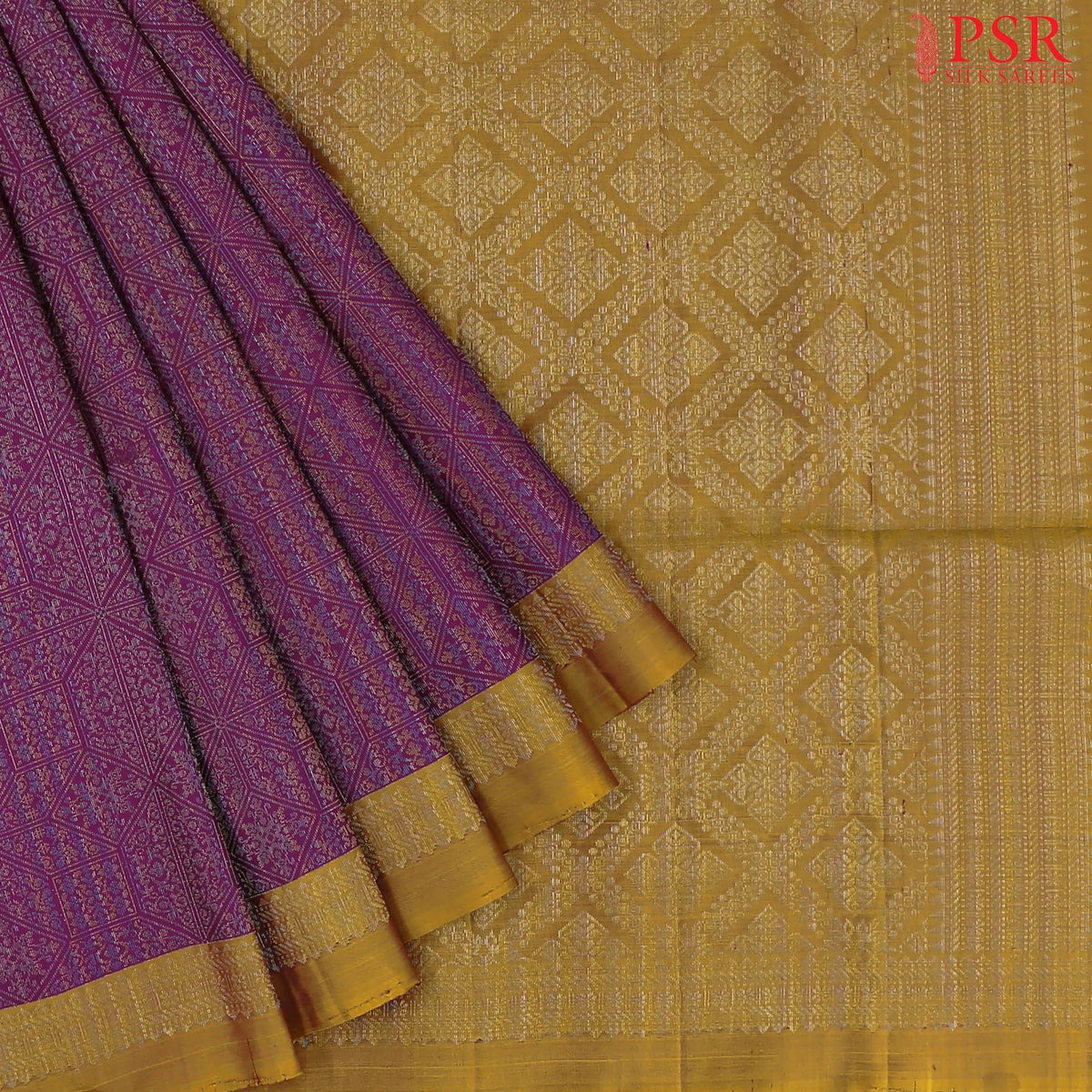 Dark Magenta Purple Soft Silk Saree