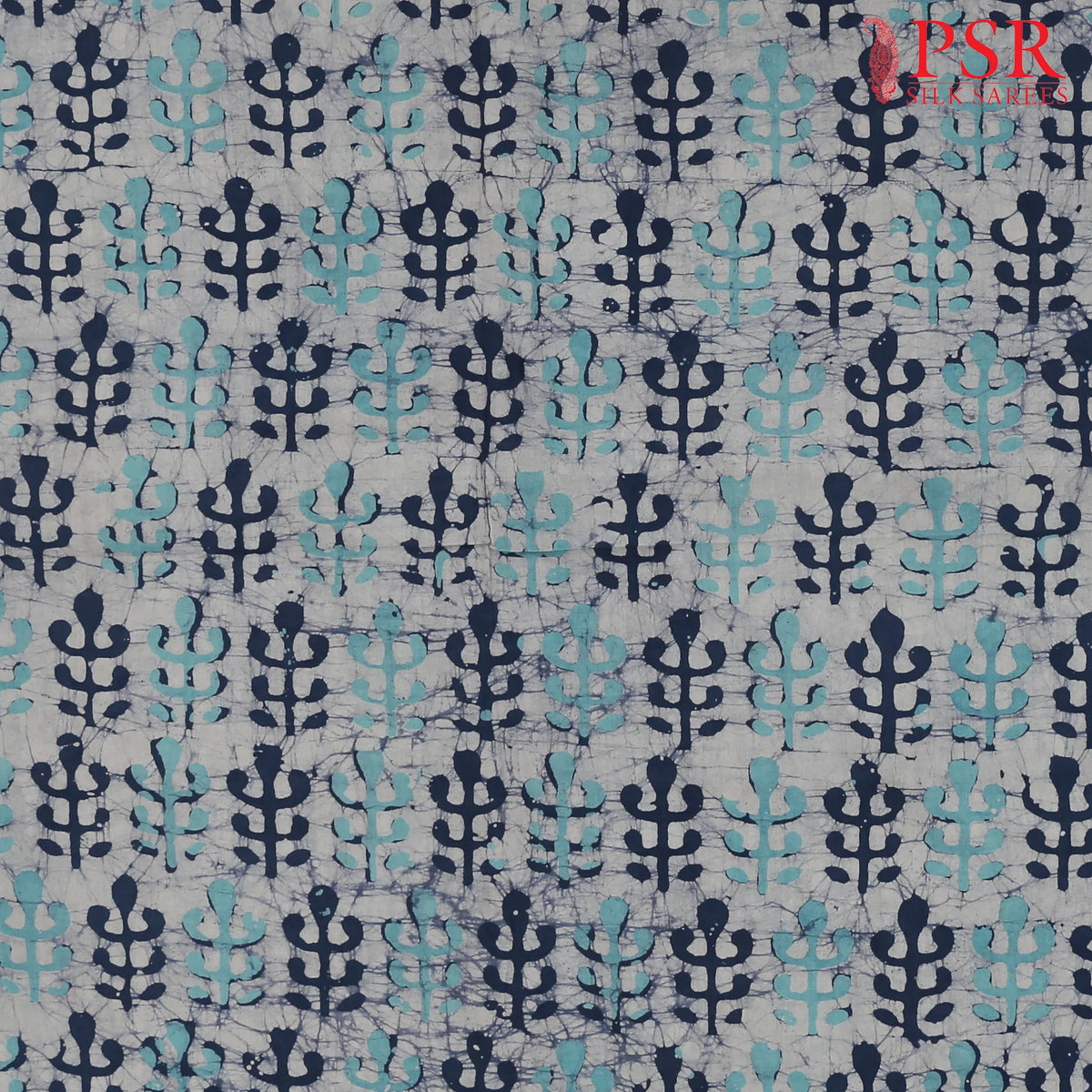 Blue & Turquoise Batik Print Running Material