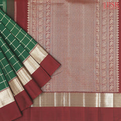 Emerald Green Kanchipuram Silk Saree