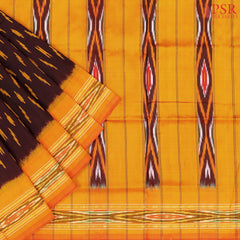 Brown Pochampally Silk Saree