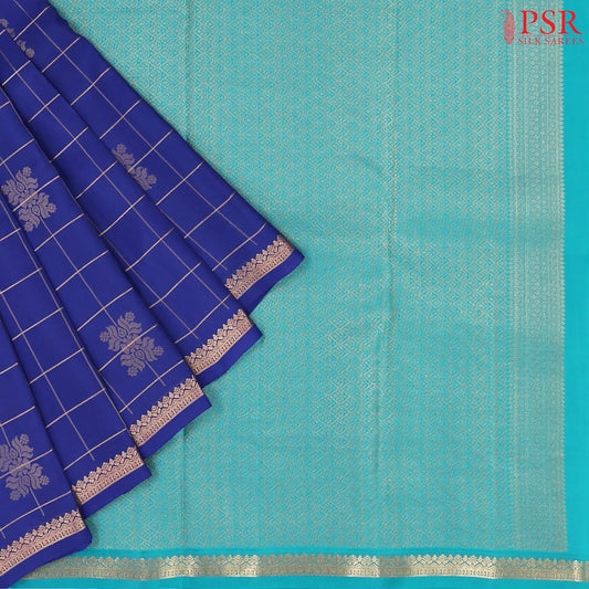 Royal Blue Fancy Kanchipuram Silk Saree