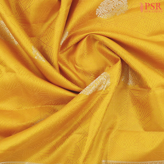 Yellow Kanchipuram Silk Saree