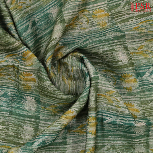 Emerald Green Kadhi Tussar Silk Saree