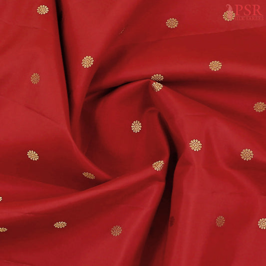 Red Gadwal Silk Saree