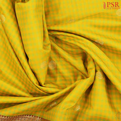 Yellow & Green Art Silk Saree