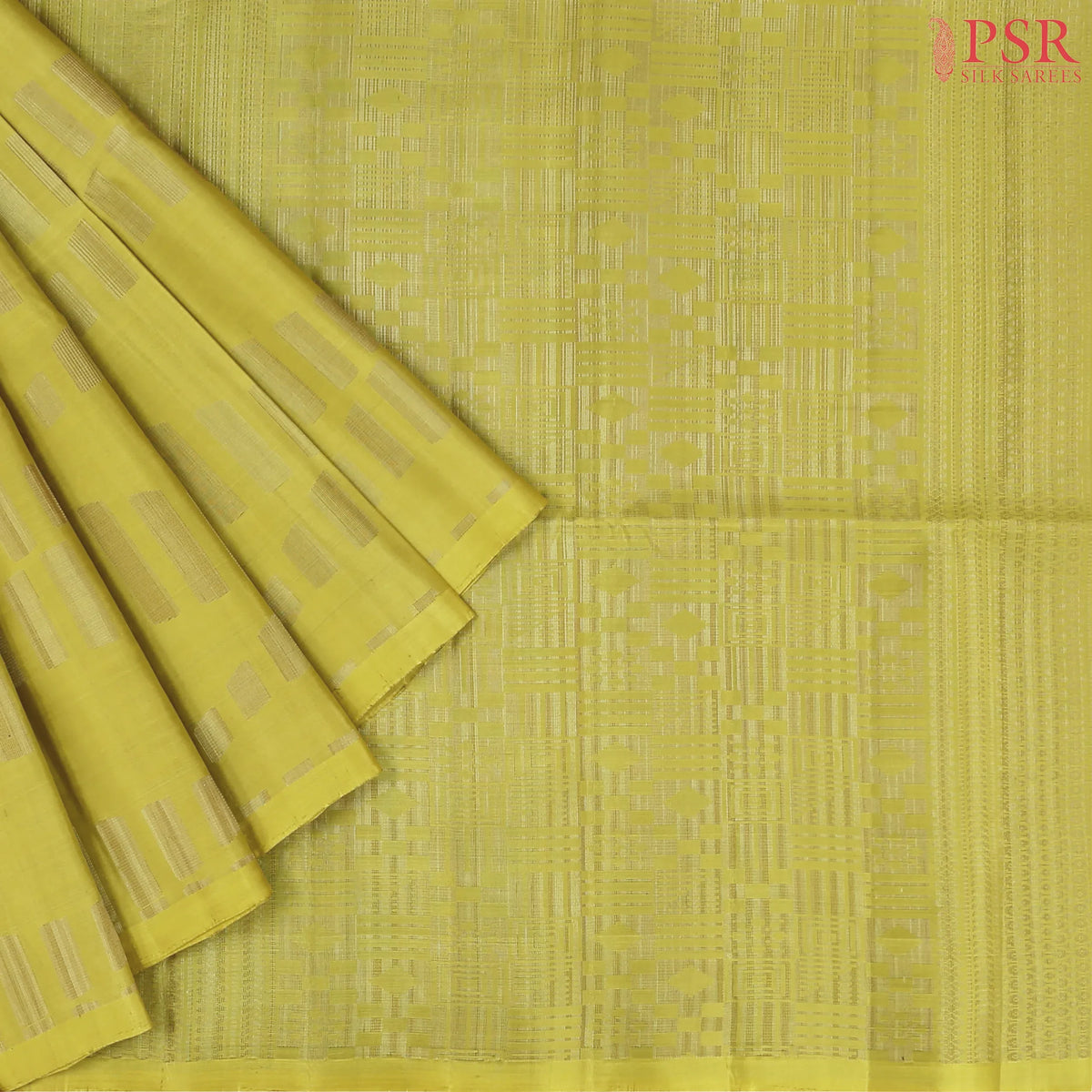 Olive Yellow Soft Silk Saree