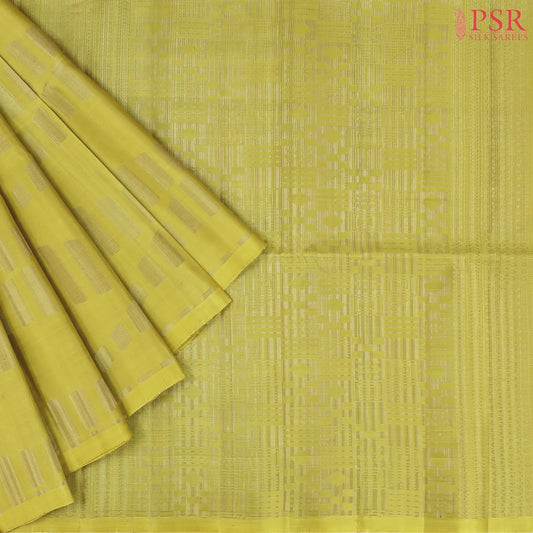 Olive Yellow Soft Silk Saree