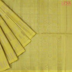 Olive Yellow Soft Silk Saree