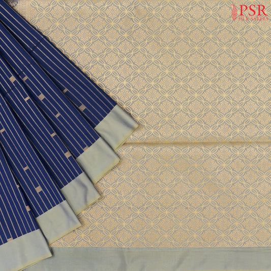 Dark Blue Soft Art Silk Saree
