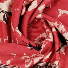Red Munga Silk Saree