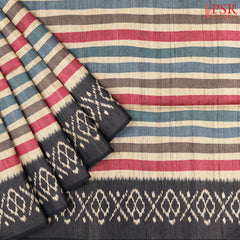 Royal Beige Kadhi Tussar Silk Saree