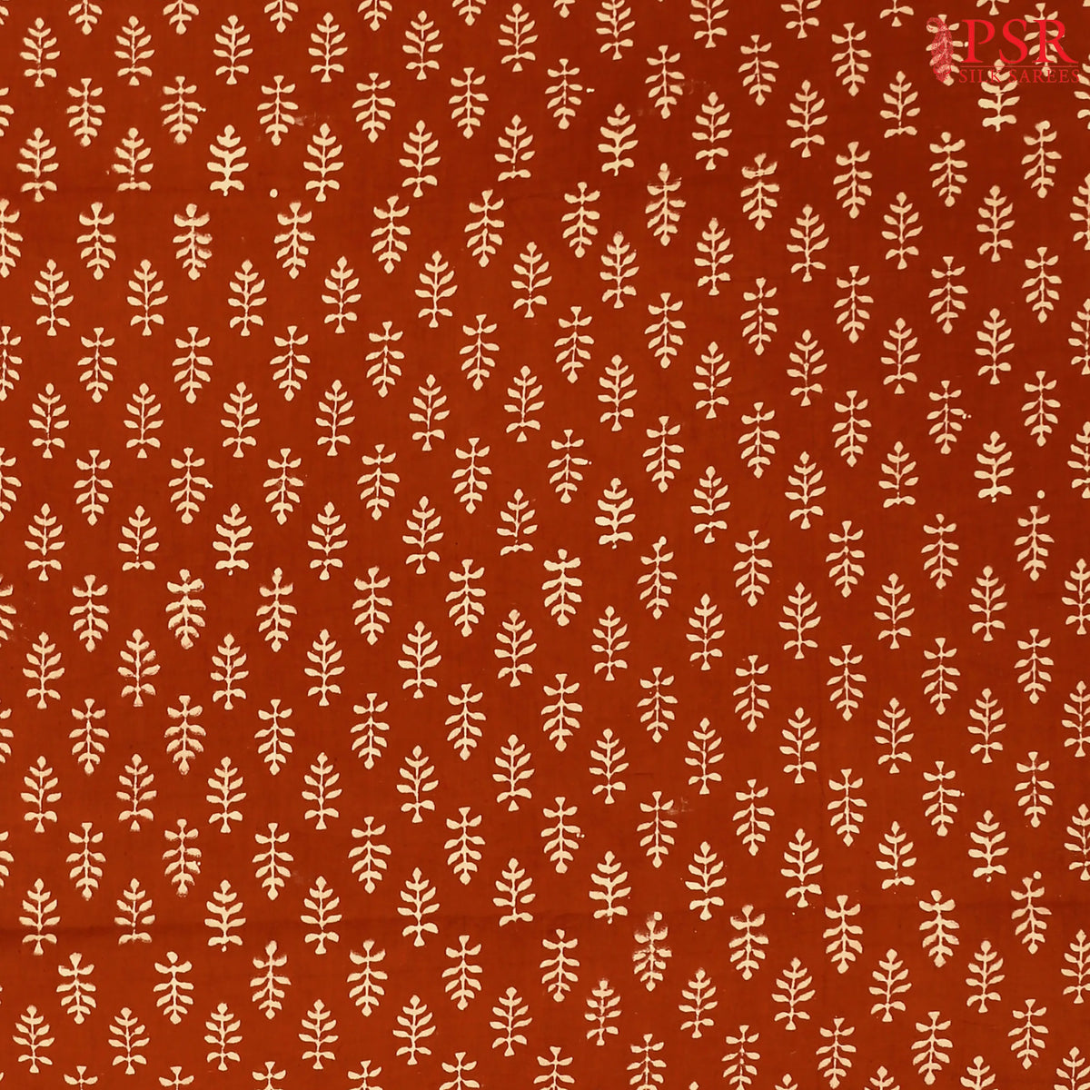 Brown Cotton Print Running Material