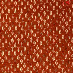 Brown Cotton Print Running Material