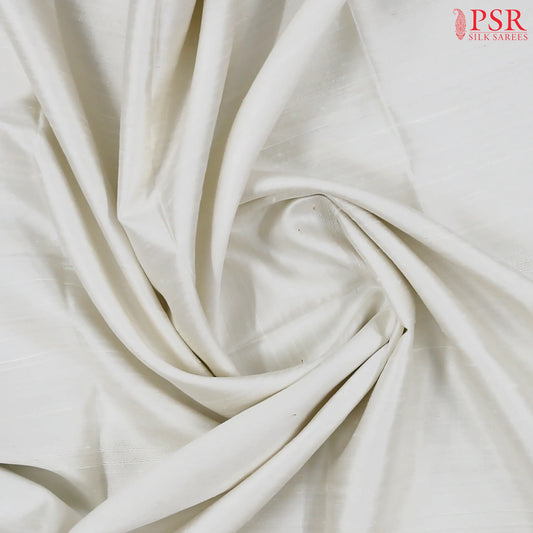 Floral White Fusion Soft Silk Saree