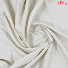 Floral White Fusion Soft Silk Saree