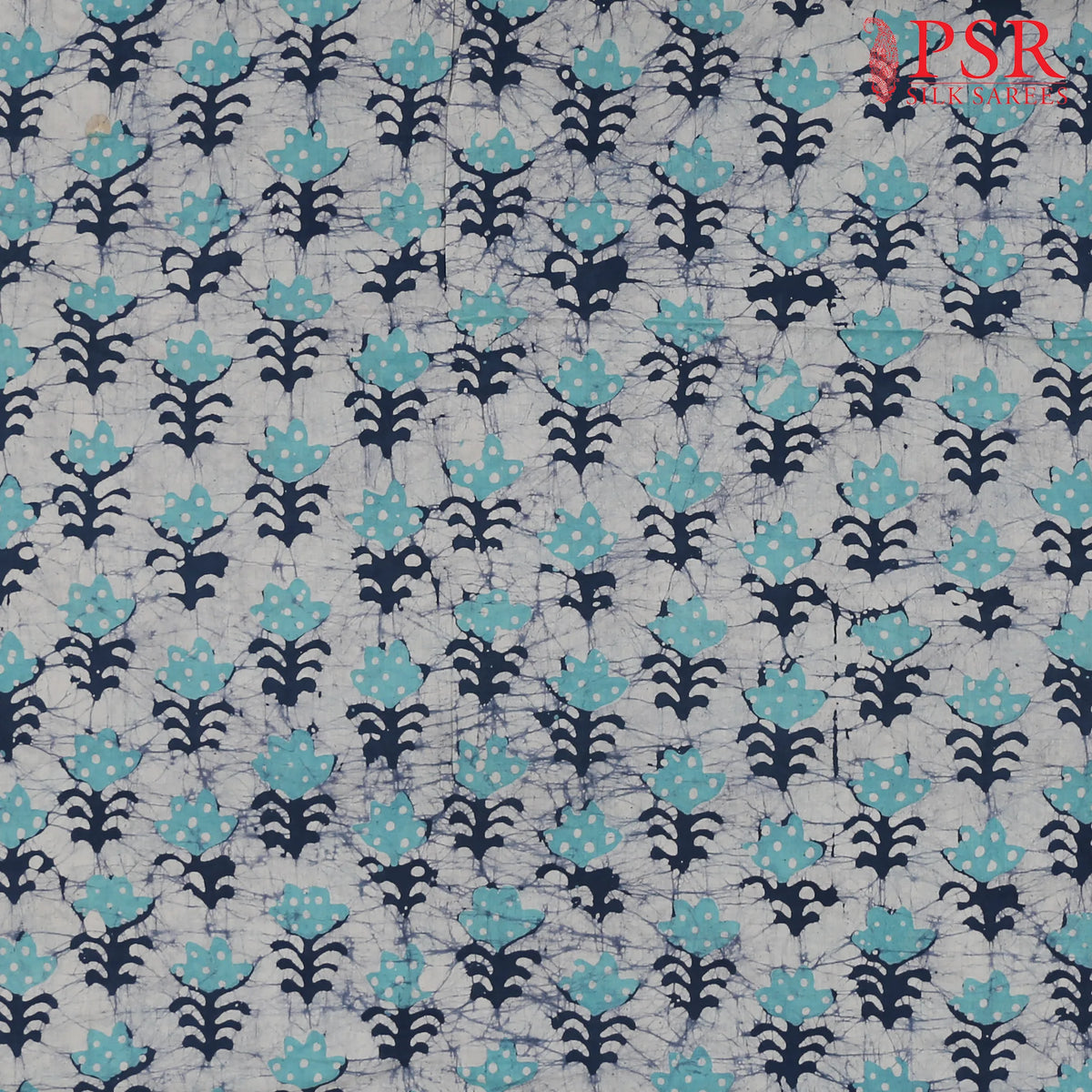 Blue & Turquoise Batik Print Running Material